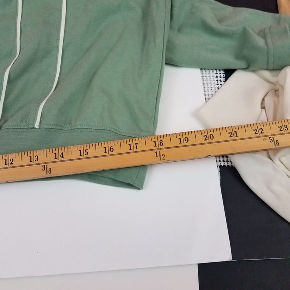 Men's Windham Pointe Large Green Polo Ribbed Hem Short Sleeve Single Pocket - Picture 5 of 8